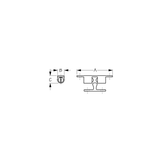 Stud Catch 2-1/4" Brass