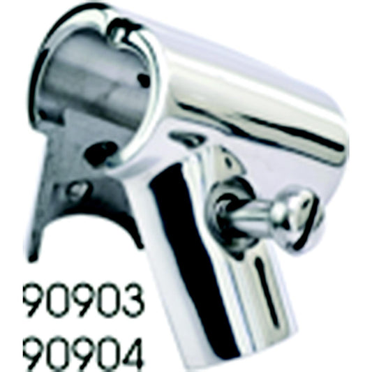 SeaDog 2906041 90° Hinged Tee Rail Fitting, 316 Stainless, 1"