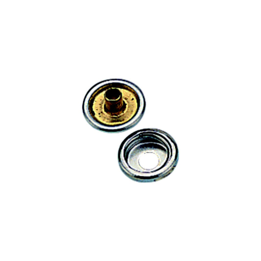 Sea-Dog 2991081 Snap Cap & Socket, Nickel Plated Brass, 6 sets