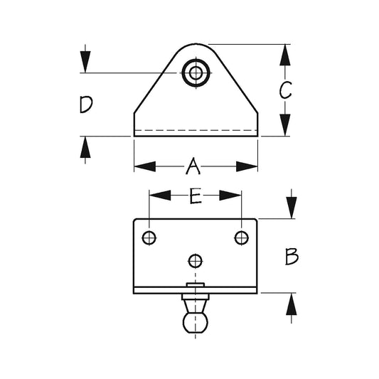 Sea-Dog 3215861 Gas Lift Ball Stud-10mm