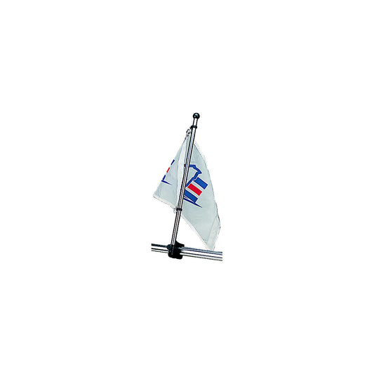 SeaDog Adjustable Rail Mount Flagpole | Injection Molded Nylon / Stainless