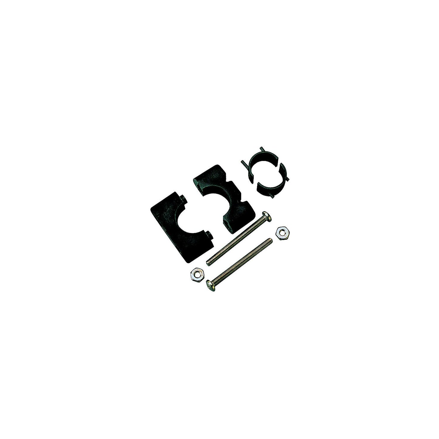 Sea-Dog 3271901 Rail Mount Bracket - Round, For 7/8" - 1" Rail, Black, 2/pk