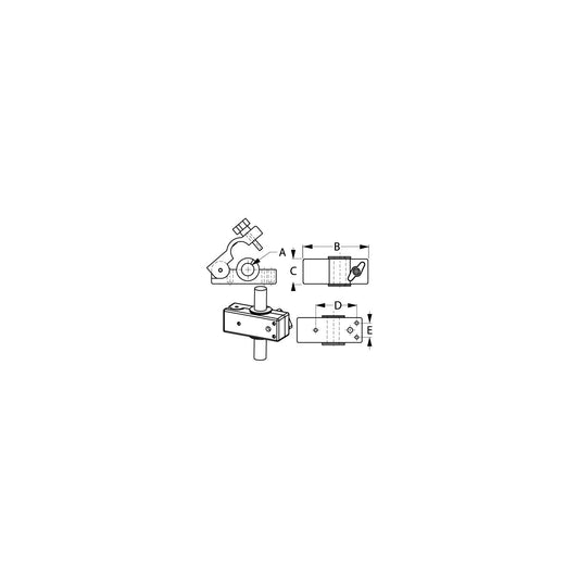 SeaDog 327199 Removable Rail Mount Clamps | Fit 3/4" to 1-1/4" Tubing