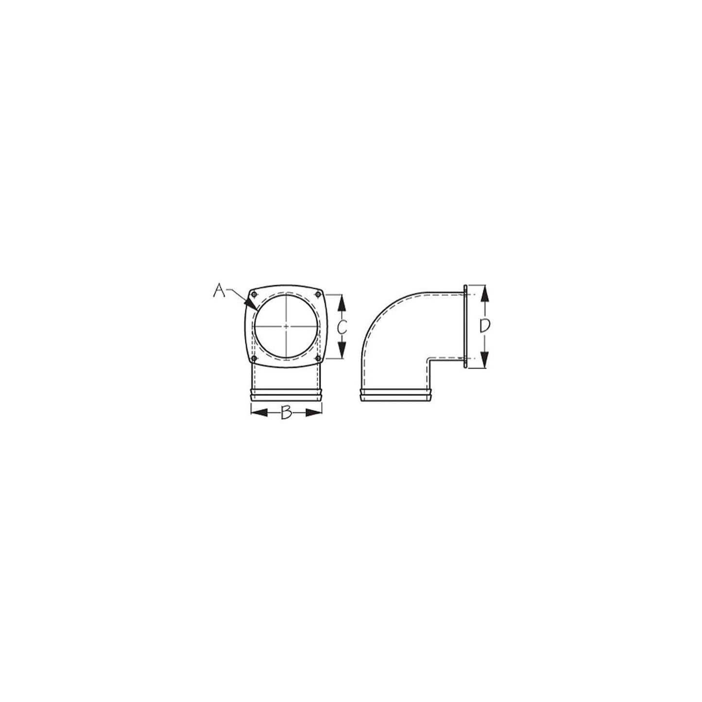 Hose Vent Elbow, 3"-Supply Nautica