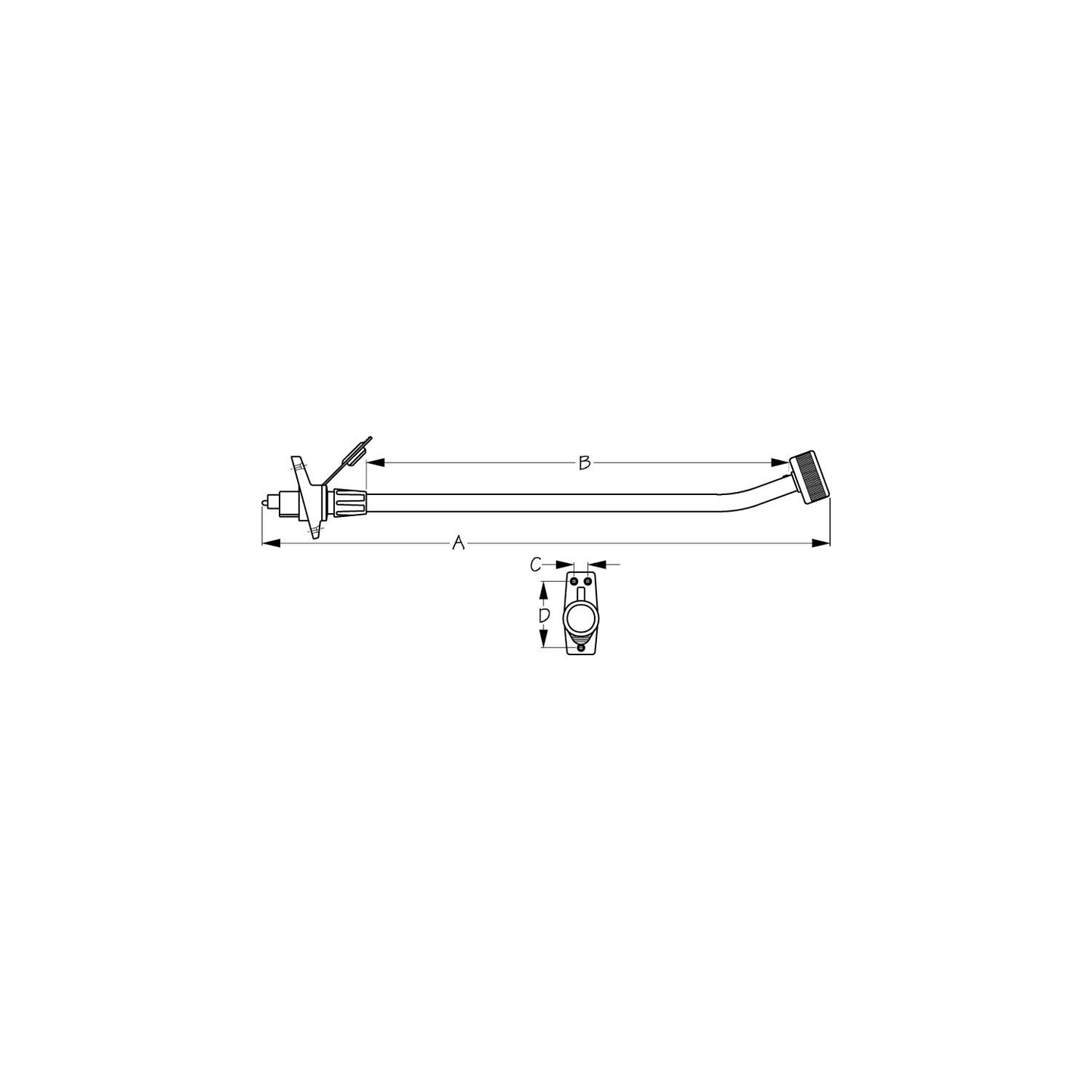 Sea-Dog 400015 LED Removable All Around Light, 18"