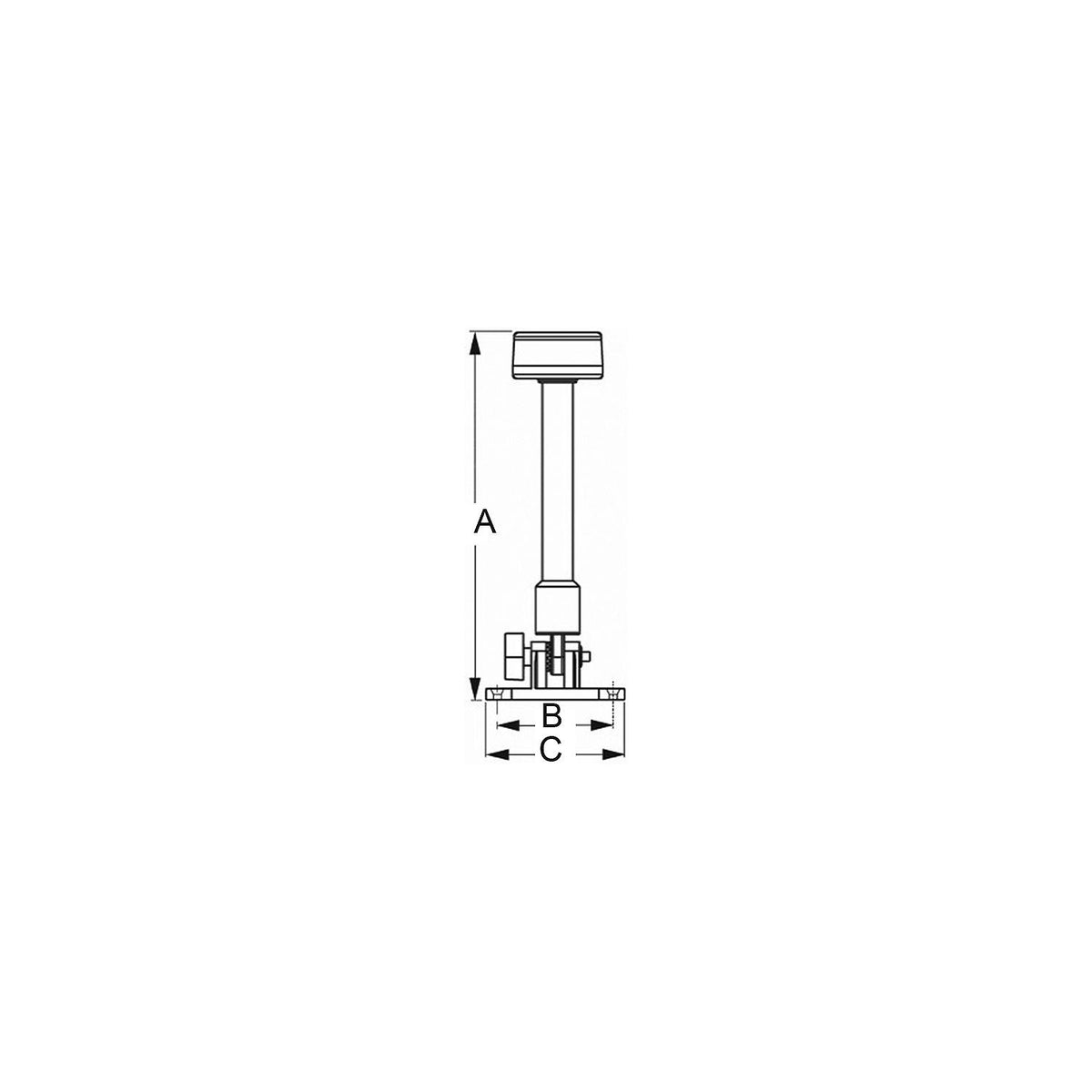LED Fold Down All Around Pontoon Light, 24"-Supply Nautica