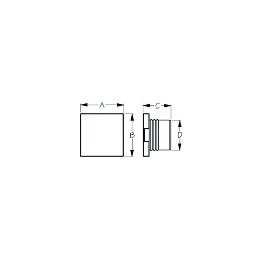 Seadog 401417-1 LED Square Courtesy Light, White-Supply Nautica