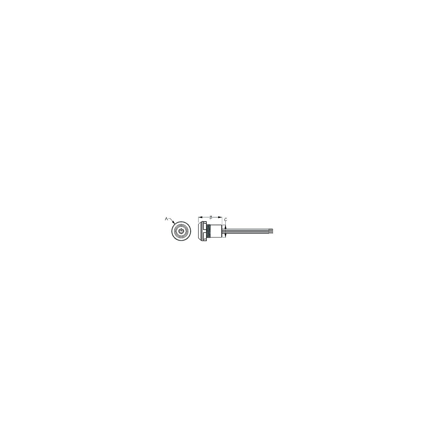 Sea-Dog 4030651 LED Push Button On/Off Switch-Supply Nautica