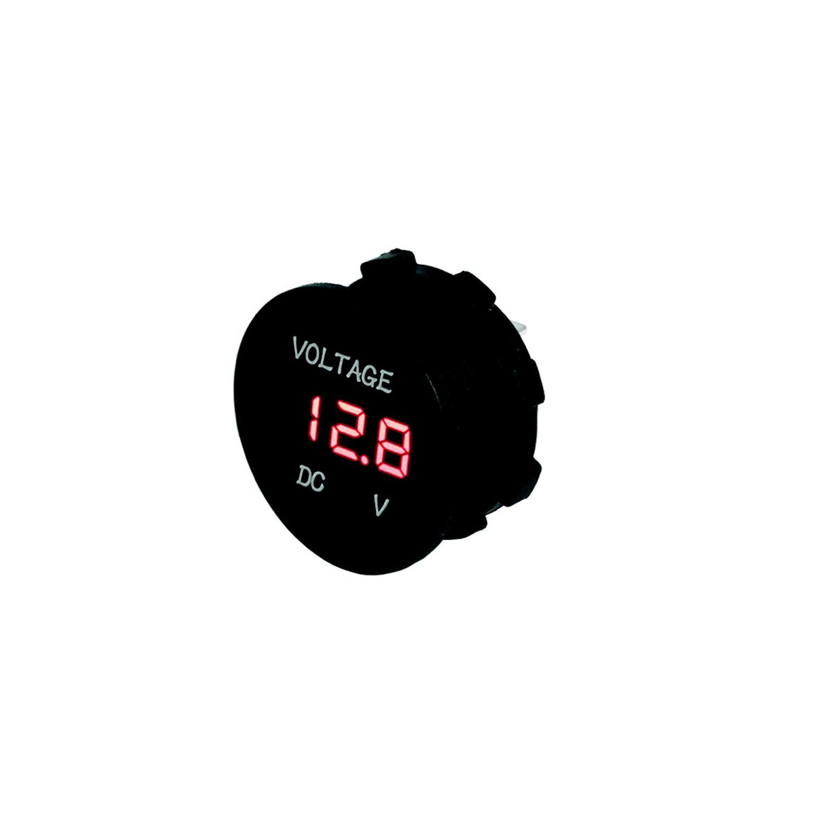 SeaDog 421615 Round Digital 4 to 30 Voltage Meter | Injected Molded Nylon-Supply Nautica