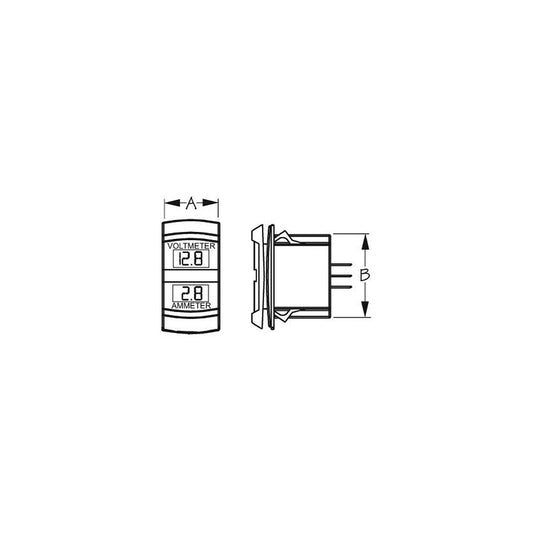 Seadog 4216451 Dual Volt/Amp Meter - Rocker Switch Style-Supply Nautica
