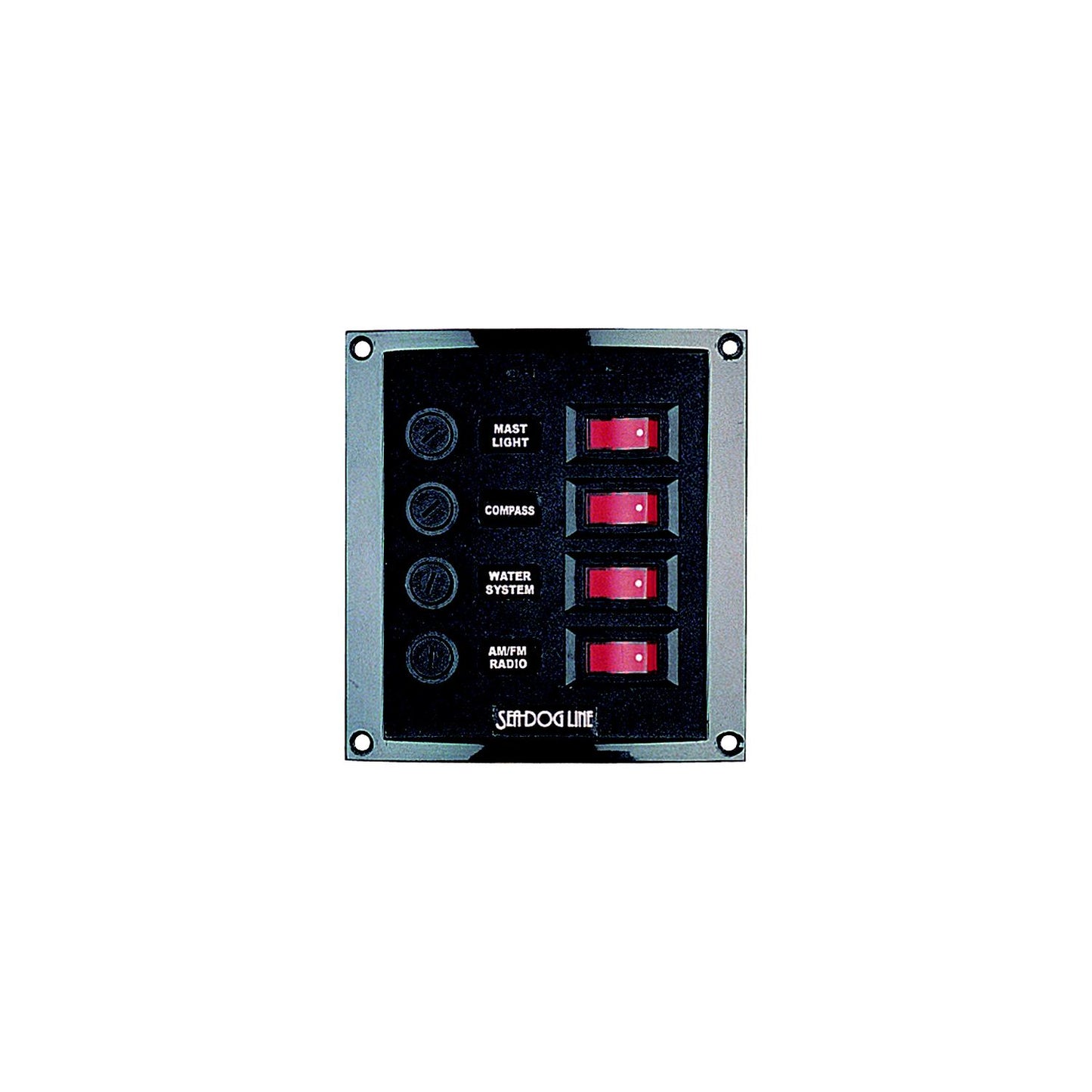 Sea-Dog 4240101 4-Gang Vertical Rocker Switch Fuse Panel
