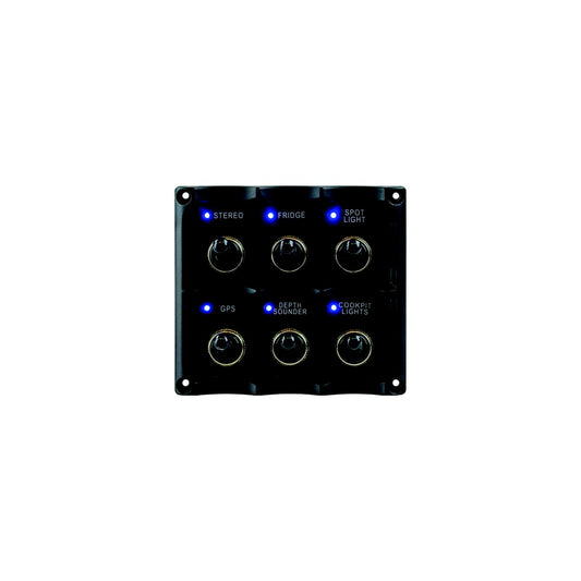 Seadog 424636-1 Water Resistant Toggle Switch Panel w/6 Switches-Supply Nautica