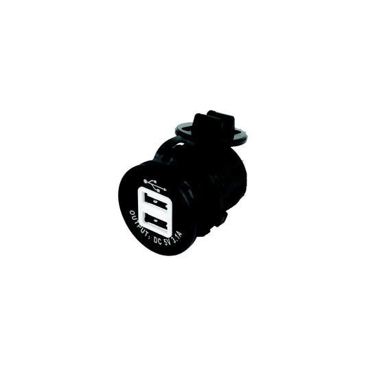 SeaDog 4265151 Double USB 12V - 24V Input Power Socket-Supply Nautica