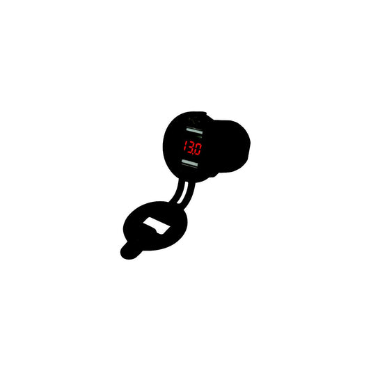 Seadog 4265171 Double USB Socket/Voltmeter w/Hidden Display-Supply Nautica