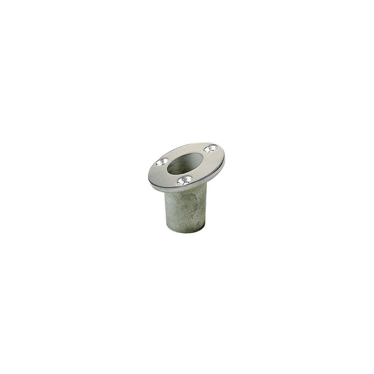 SeaDog 491713 Flush Mount 25 Degree Flag Pole Socket | #12 Fastener | Investment Cast 316 Stainless