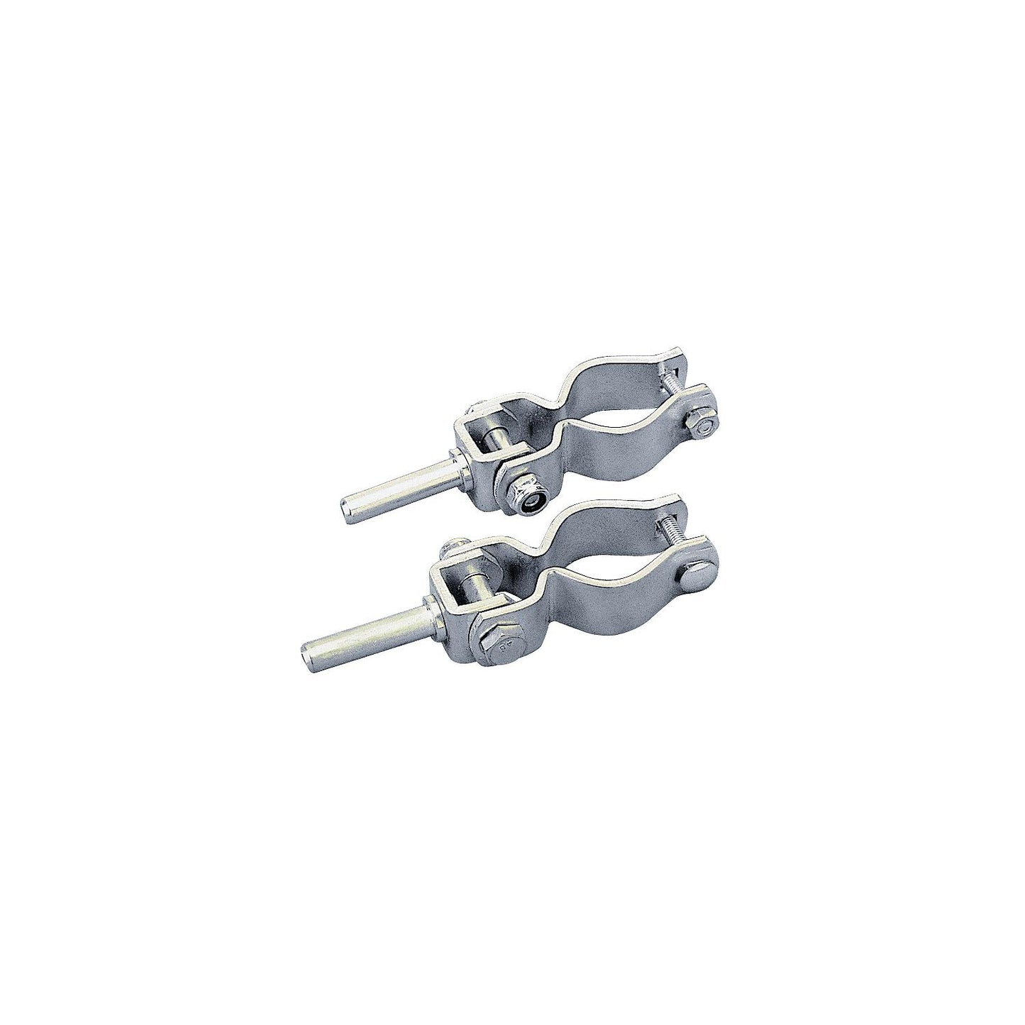 Heavy Duty Zinc Plated Steel Clamp-On Oar Lock, Pair, 1/2" Shaft-Supply Nautica
