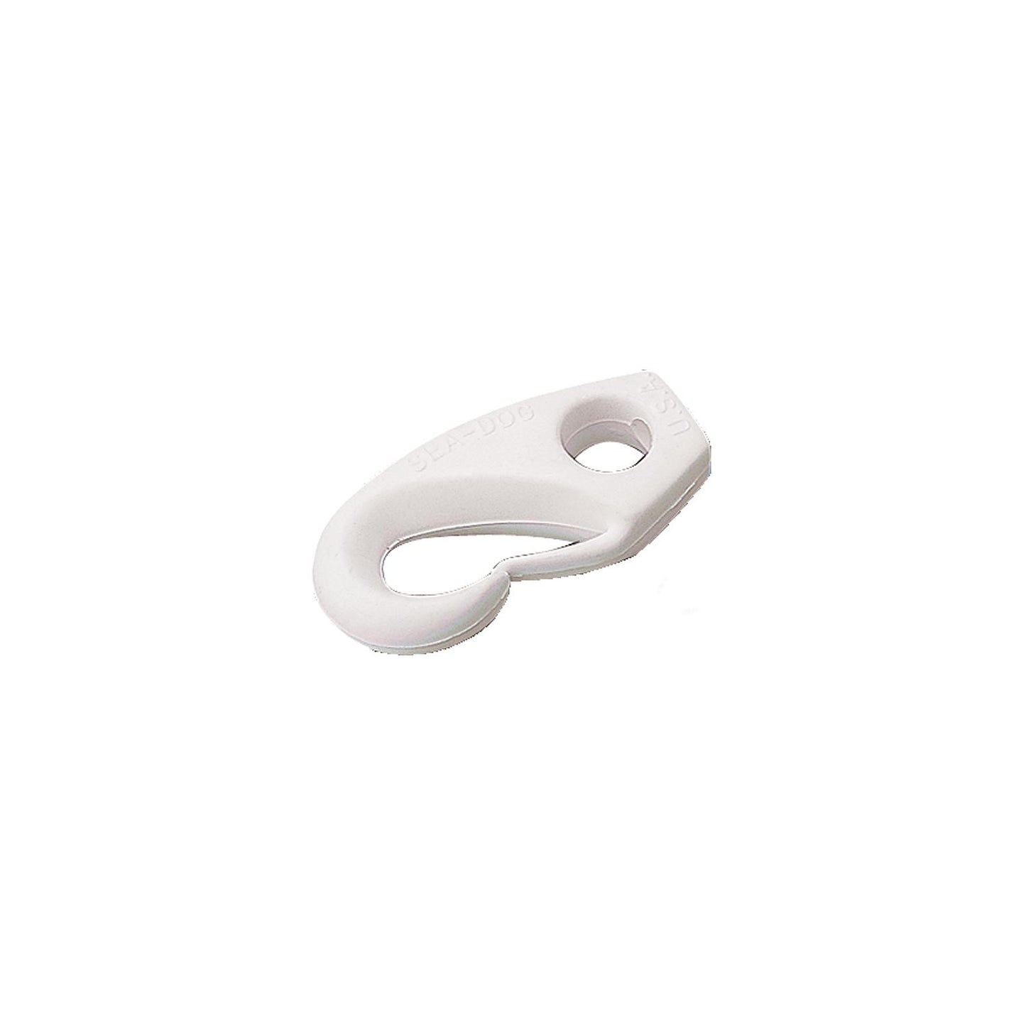5/16" Nylon Shock Cord Clip, White, Pair