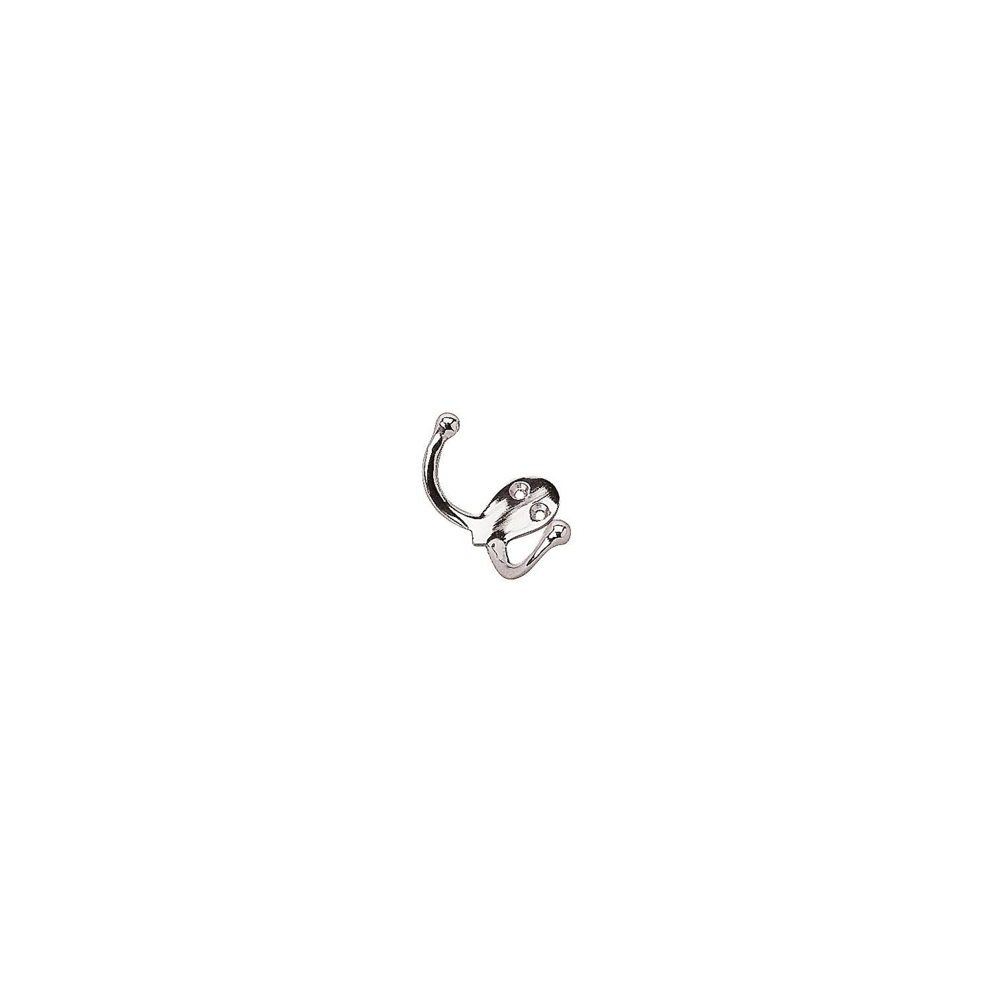Sea-Dog 6715101 Double Coat Hook - Chrome/Brass