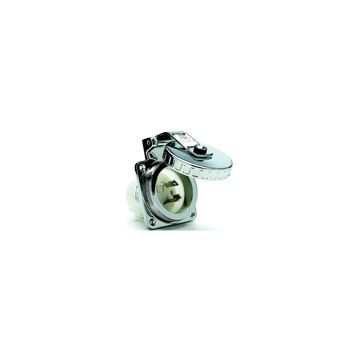 Hubbell HBL303SS Stainless Steel 30A 125V Shore Power Inlet | Hardware Included-Supply Nautica