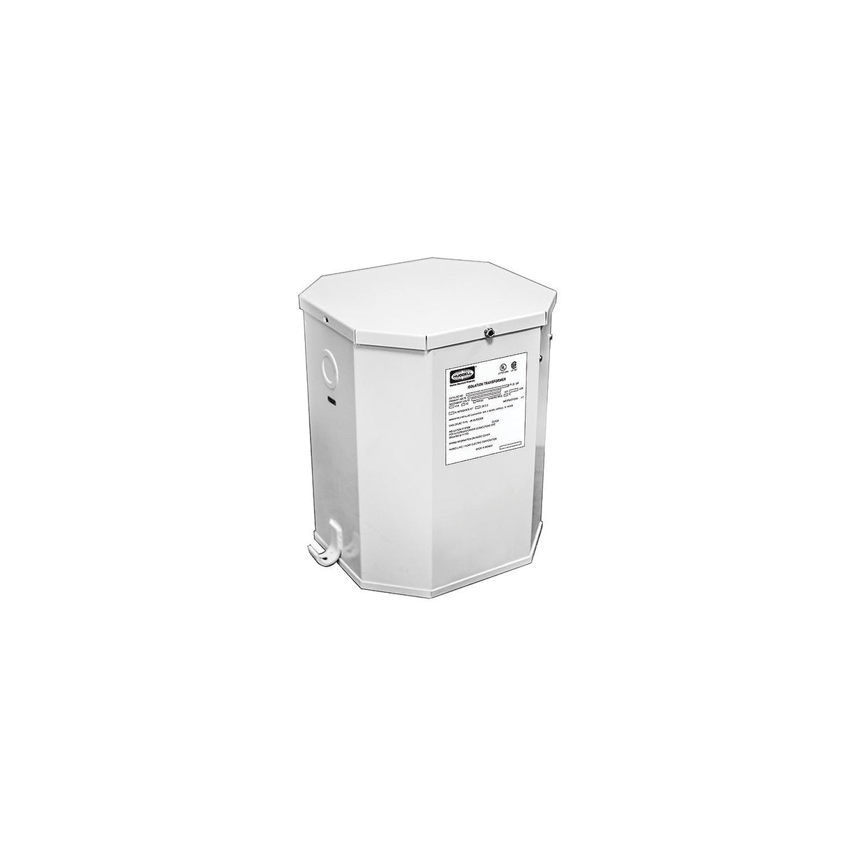 Hubbell Marine Isolation Transformer, White Powder Coat, 15 kVA, 60 Hz