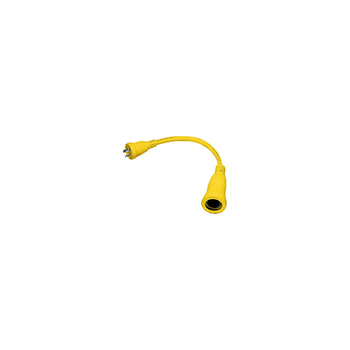 Hubbell HBL61CM56 Yellow Twist Lock Female to Twist Lock Male Adapter-Supply Nautica