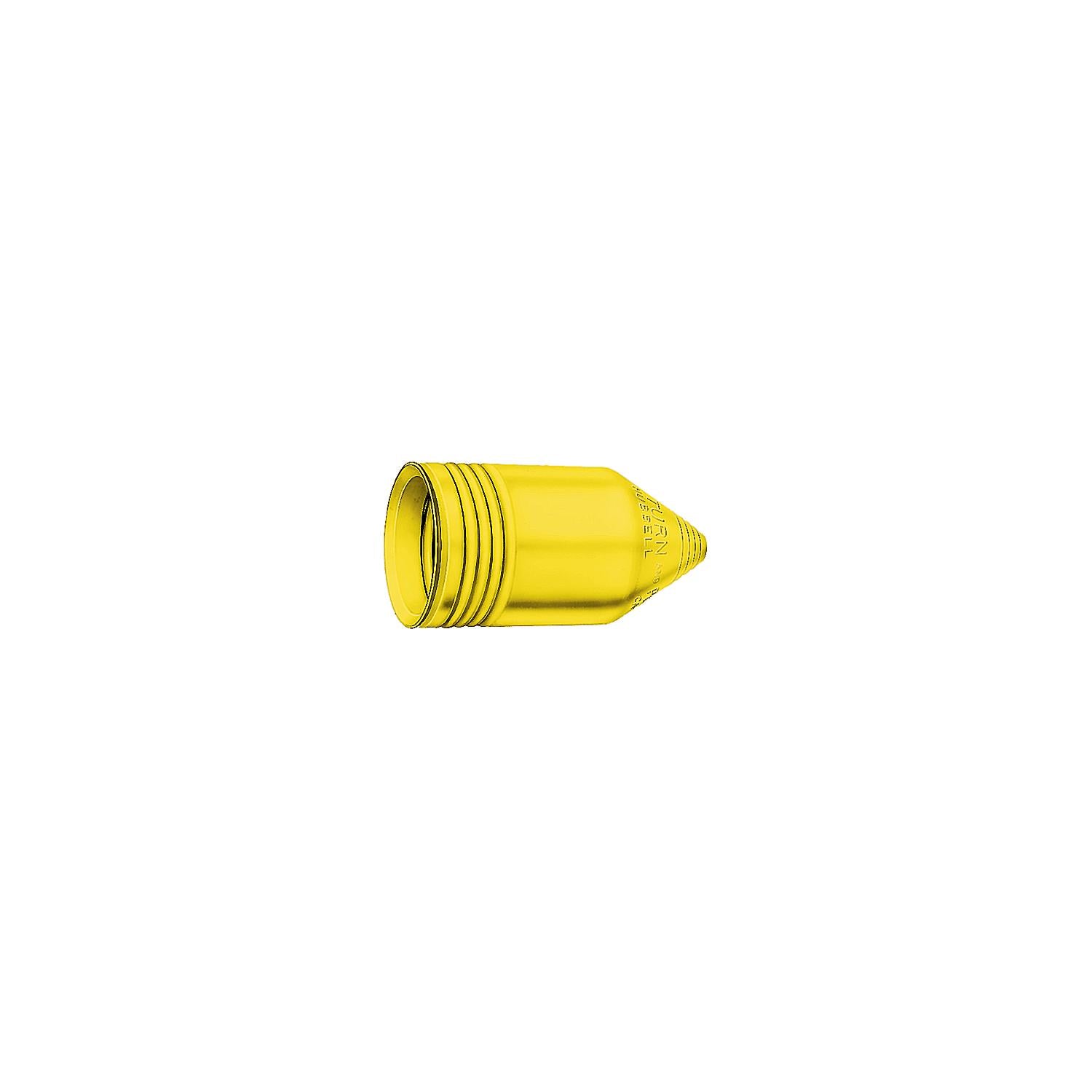 Hubbell HBL77CM16 Yellow Seal-Tite Cover for Weatherproofing 50A Plugs-Supply Nautica