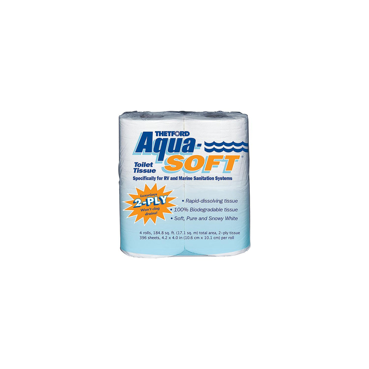 Thetford 03300 Aqua Soft 2-Ply Toilet Tissue-Toilet Paper-Supply Nautica