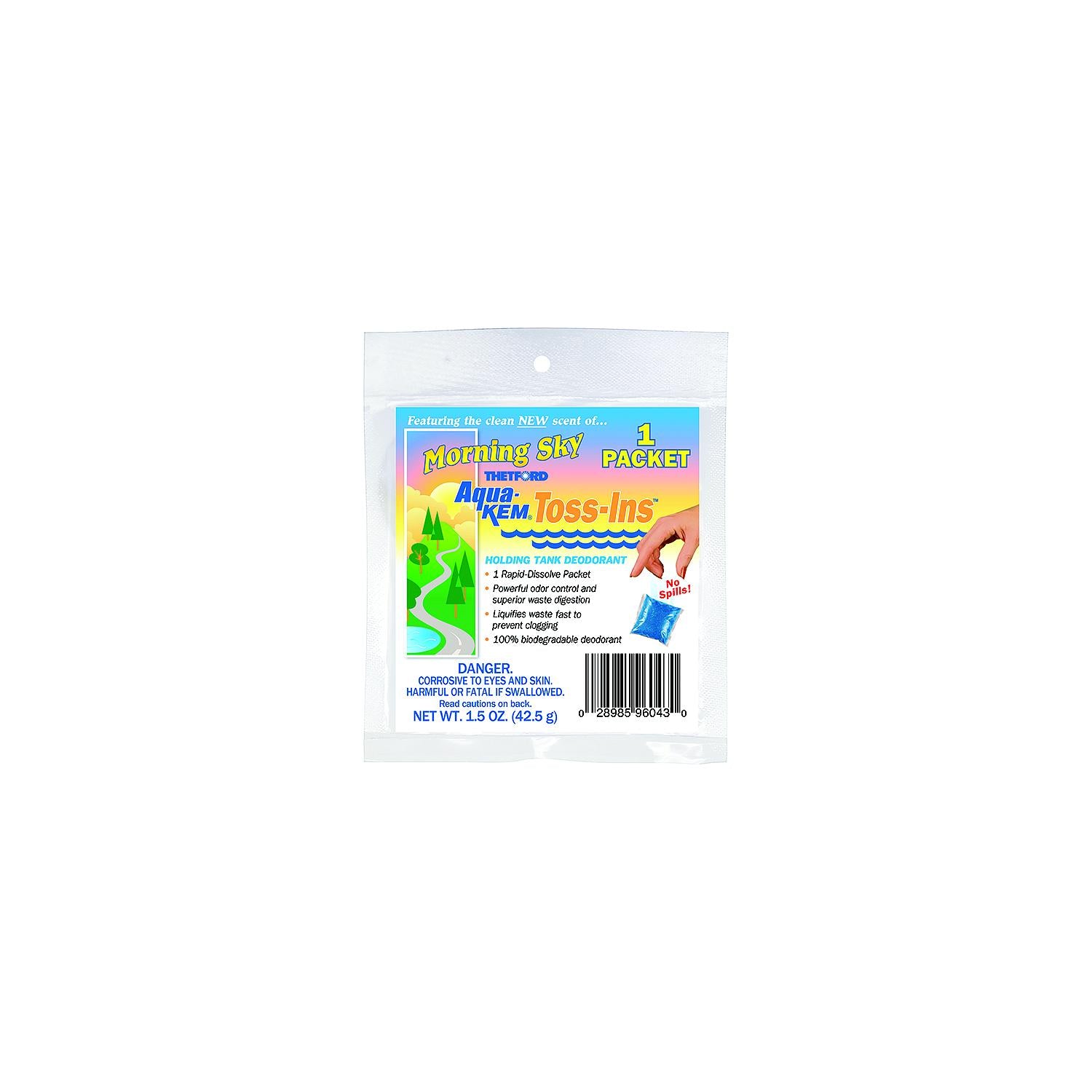 Thetford 96079 Aqua-Kem Morning Sky Toss-In, 12 - 1.5 oz. packs, 2/case-Supply Nautica