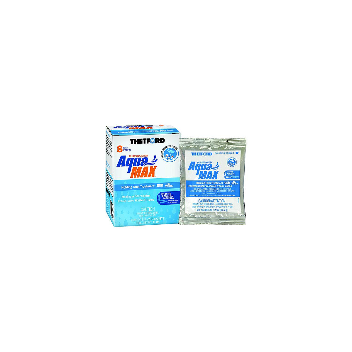 Thetford 96674 Aquamax® Holding Tank Treatment, 8-Pack 2oz Dry Packets, Summer Cypress Sent-Supply Nautica