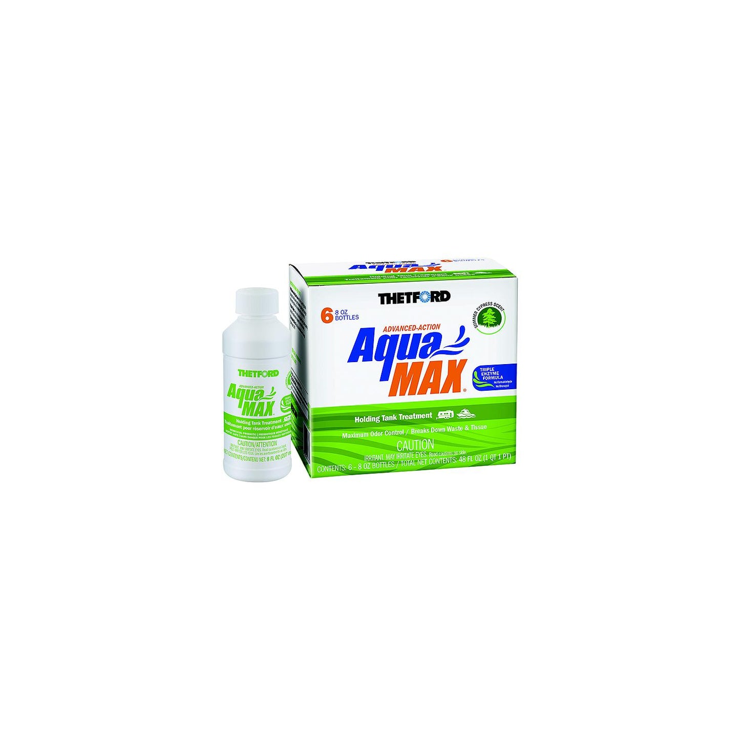 Thetford 96689 Aquamax® Holding Tank Treatment, 6-Pack 8oz Liquid, Summer Cypress Sent-Supply Nautica