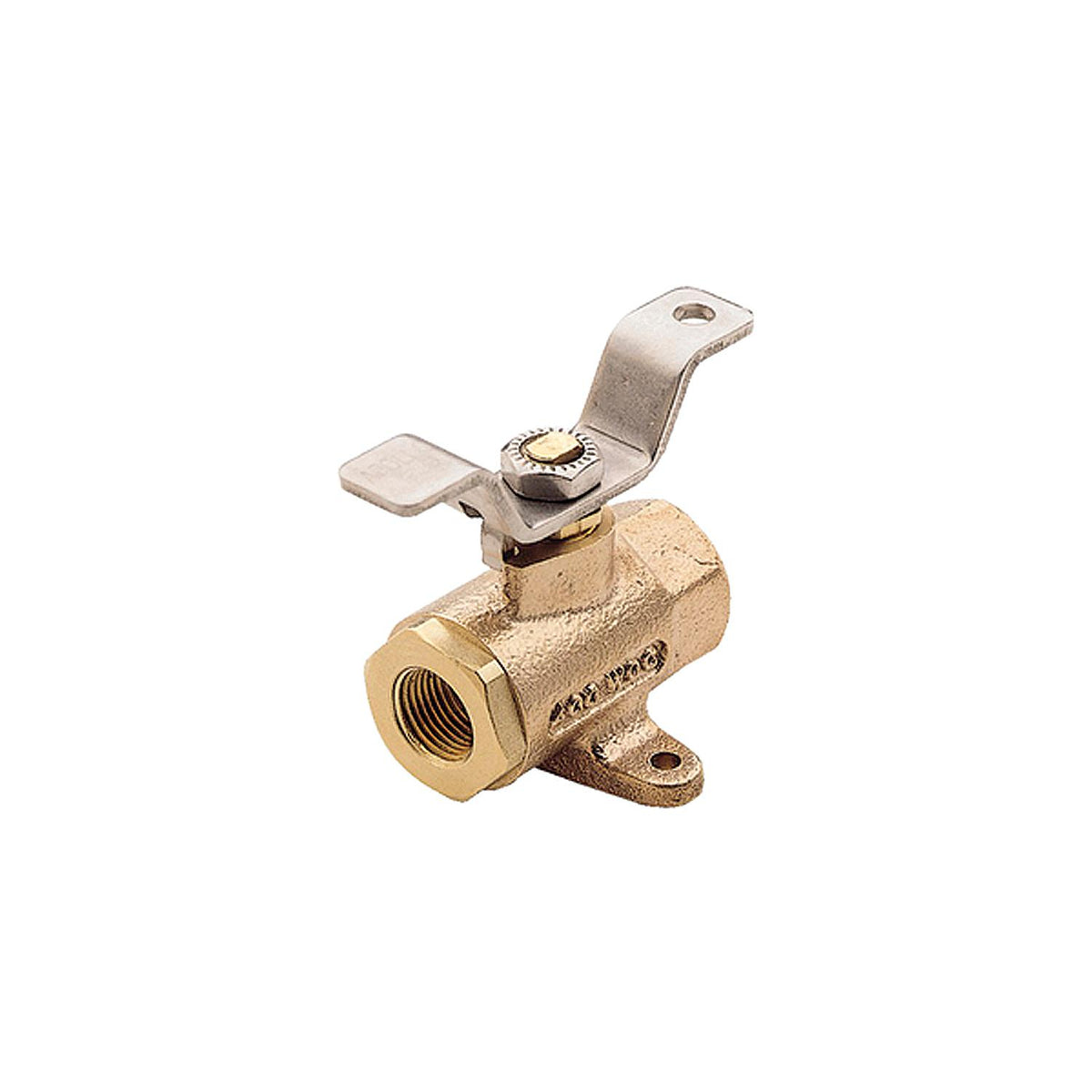 Bronze Ball Type Fuel Shut-Off Valve, 3/8"-Supply Nautica