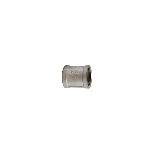 64411 304 Stainless Steel Coupling, 1/4"