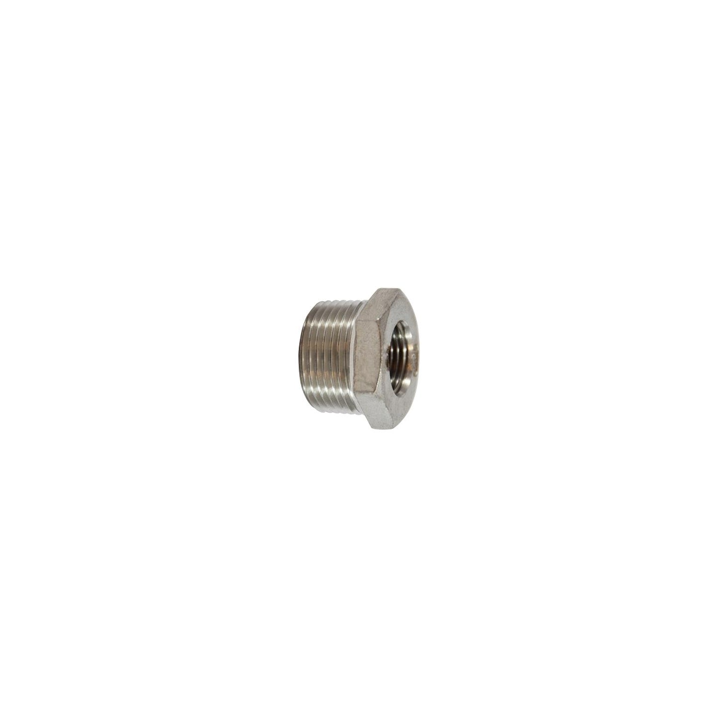 64509 304 Stainless Steel Hex Bushing, 3/4" x 1/2"