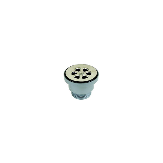 Scandvik 10352 Cockpit or Shower Drain Fits 2-1/16" Drain Hole, 1-1/2" Threaded Outlet