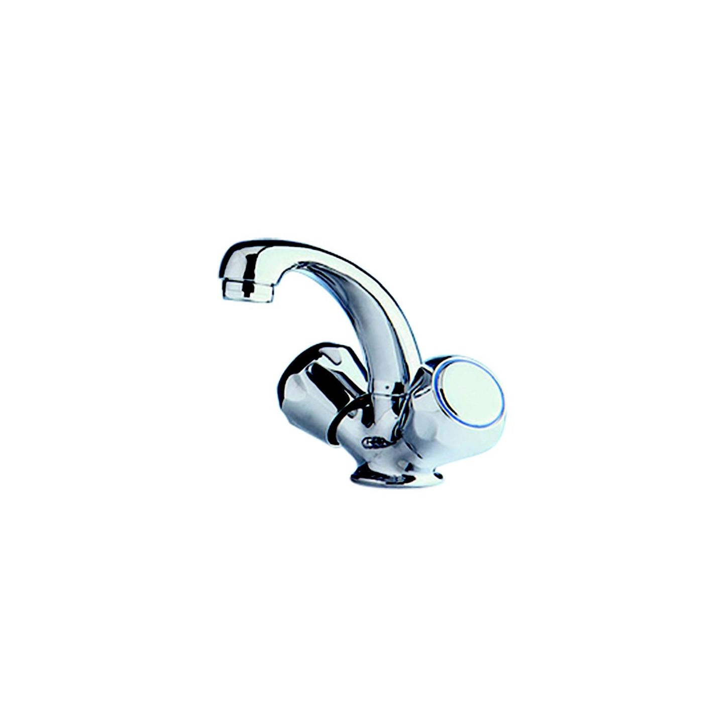 Scandvik 10410P Standard Family Chrome Plated Brass Basin Mixer Faucet