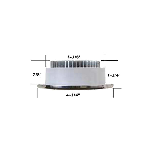 Scandvik 41369P LED 4" Flush Mount Ceiling Light, Warm White