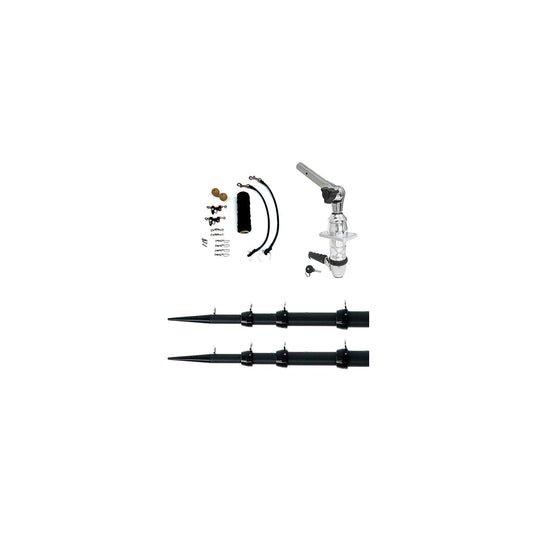 Tigress 8867900 XD Top Mount Carbon Fiber Outrigger System, 18' X 1-1/2, Black/Black