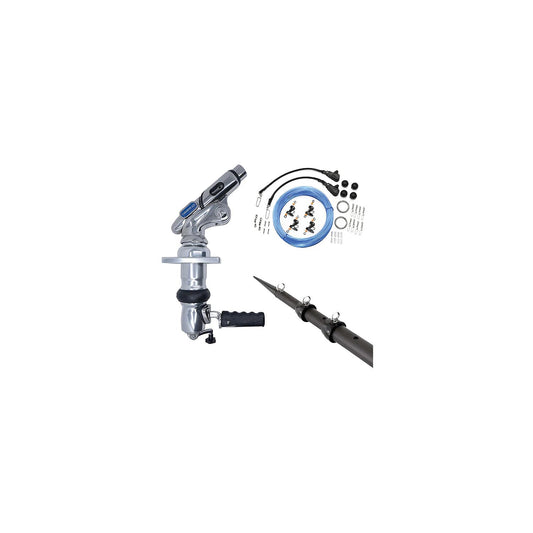 Tigress 8867902 XD Crank Top Mount Carbon Fiber Outrigger System, 18', Black/Black Tip, 1 pr.