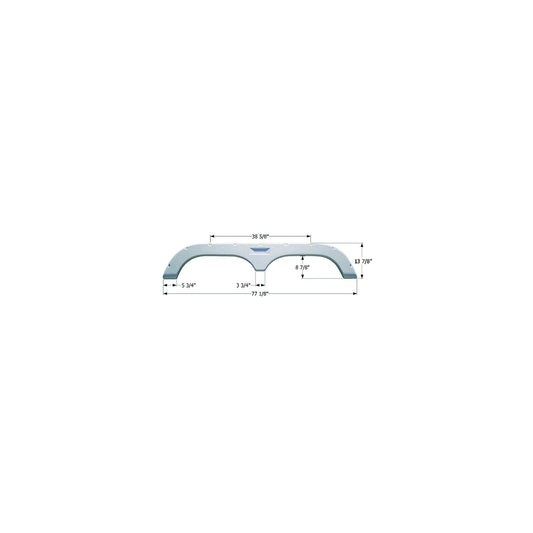 Icon Technologies Tandem Fleetwood FS720 RV Fender Skirts