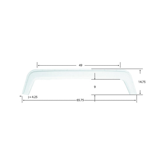 Icon Technologies 01539 Tandem Fleetwood FS740 White RV Fender Skirts