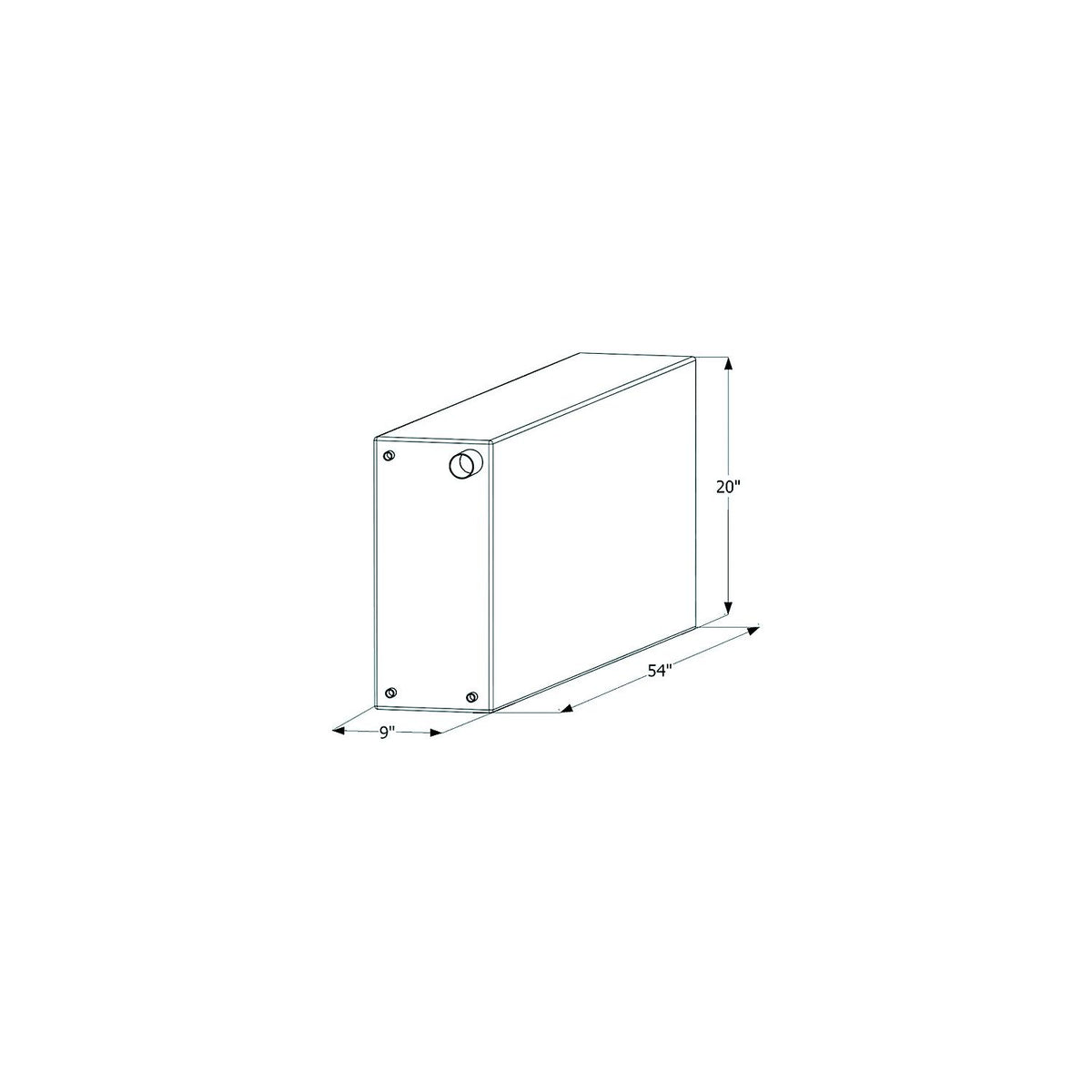 Icon Fresh Water Replacement Tank, 39 Gal.-Supply Nautica