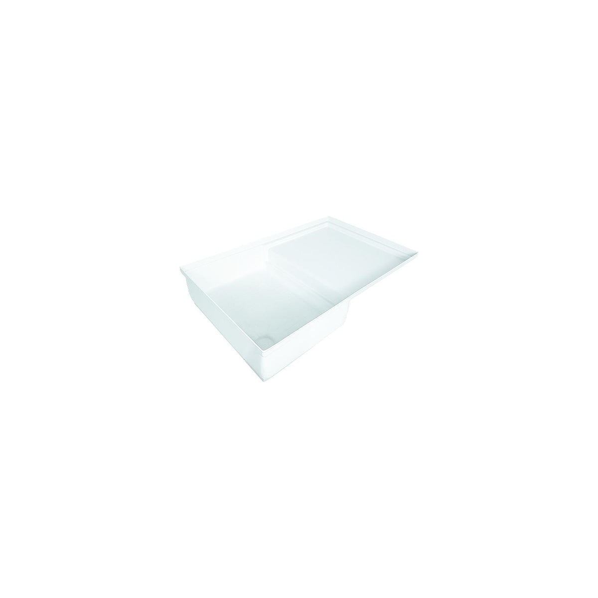 Icon Combo Shower Pan, Polar White-Supply Nautica