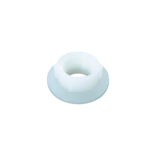 Icon 14171 Fresh Water Tank Raised Threaded Spin Weld Fitting, 3/4" White