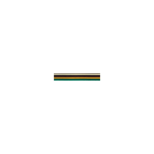 Cobra Wire B8016TU110100 Tinned Copper Bonded Ribbon Cable, 16 Gauge, 4-wire, 100', White/Brown/Yellow/Green