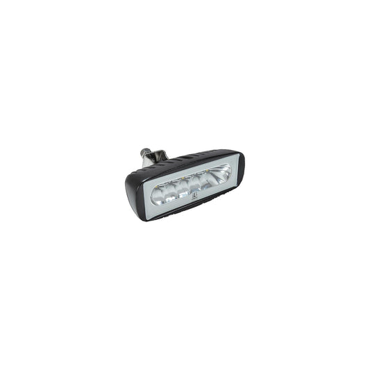 Lumitec 101217 Caprera2 Bracket Mount Dual Color Dimmable LED Flood Light, Black Housing, White/Blue LEDs