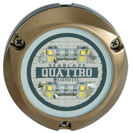 LUMITEC LIGHTING Zambezi Quattro Surface Mount Underwater Light, 2,000 Lumen