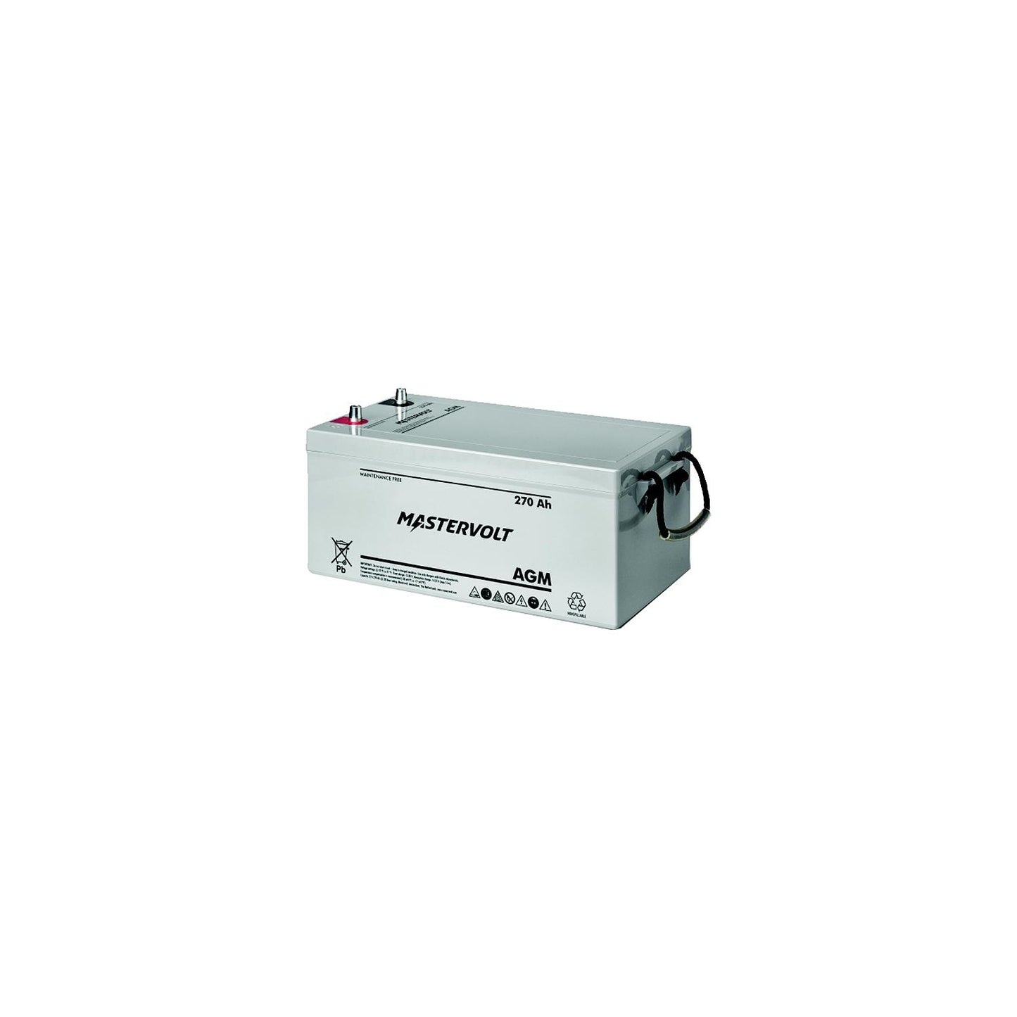 Mastervolt 62002700 12V AGM Battery, Group 8D