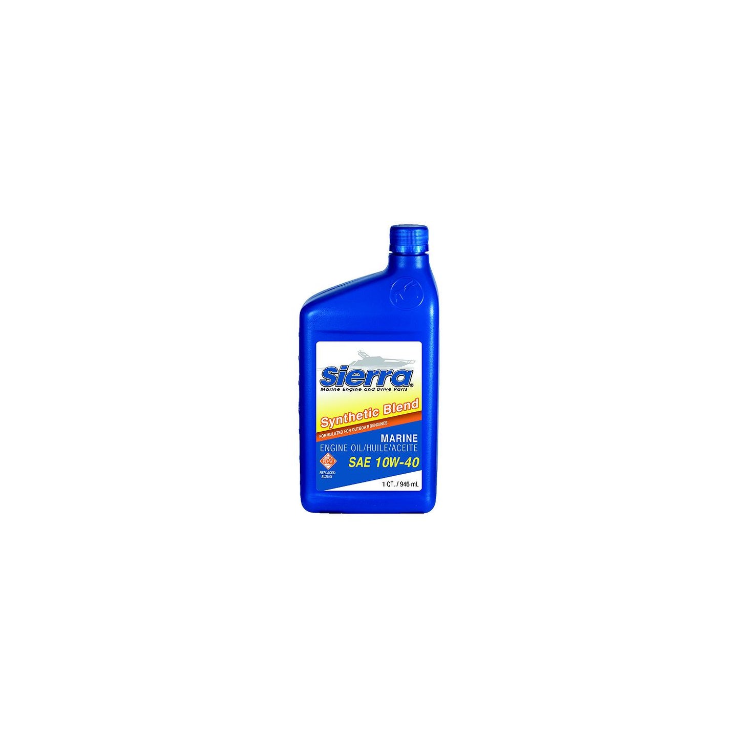 25W50 FCW 4-Cycle Outboard Synthetic Blend Oil, 1L