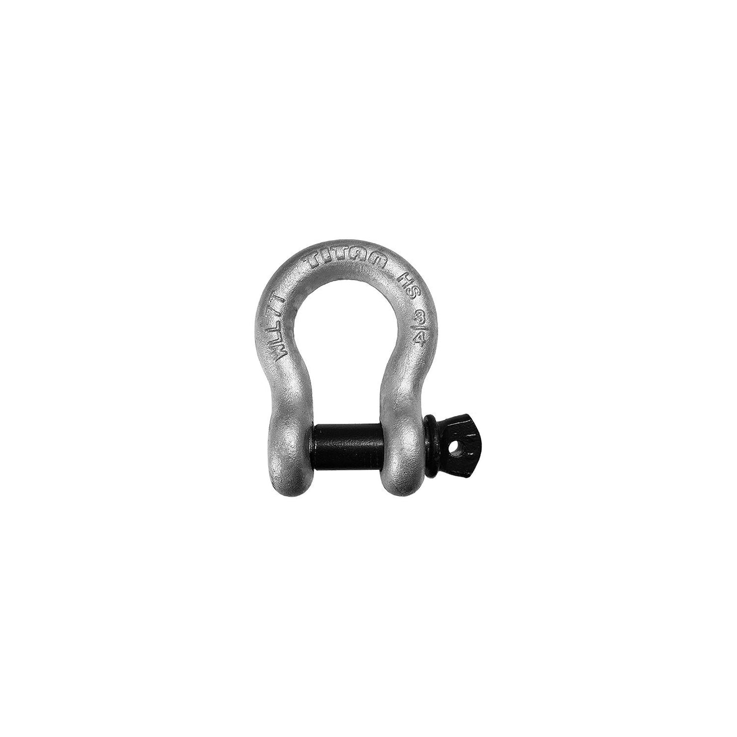 High Strength Galvanized Bow Shackle, 3/8"-Supply Nautica