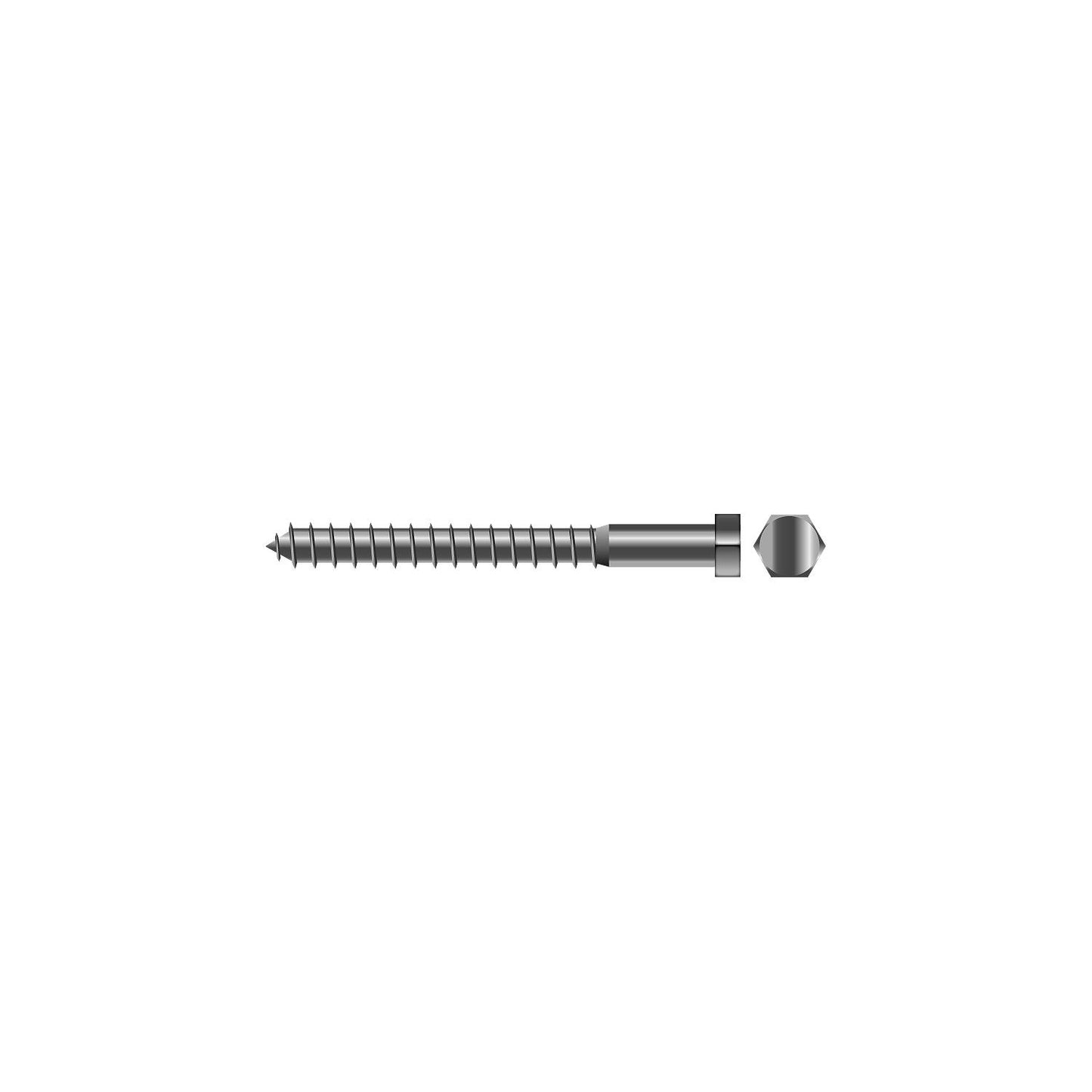 Seachoice 59736 Stainless Steel Lag Screw